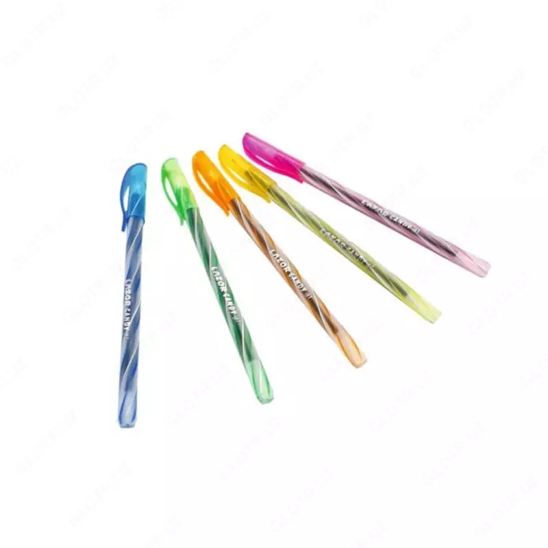 Шариковая ручка Linc "Lazуr Candy Gl" 0.6 мм, синяя (Арт.- 7008-bl)