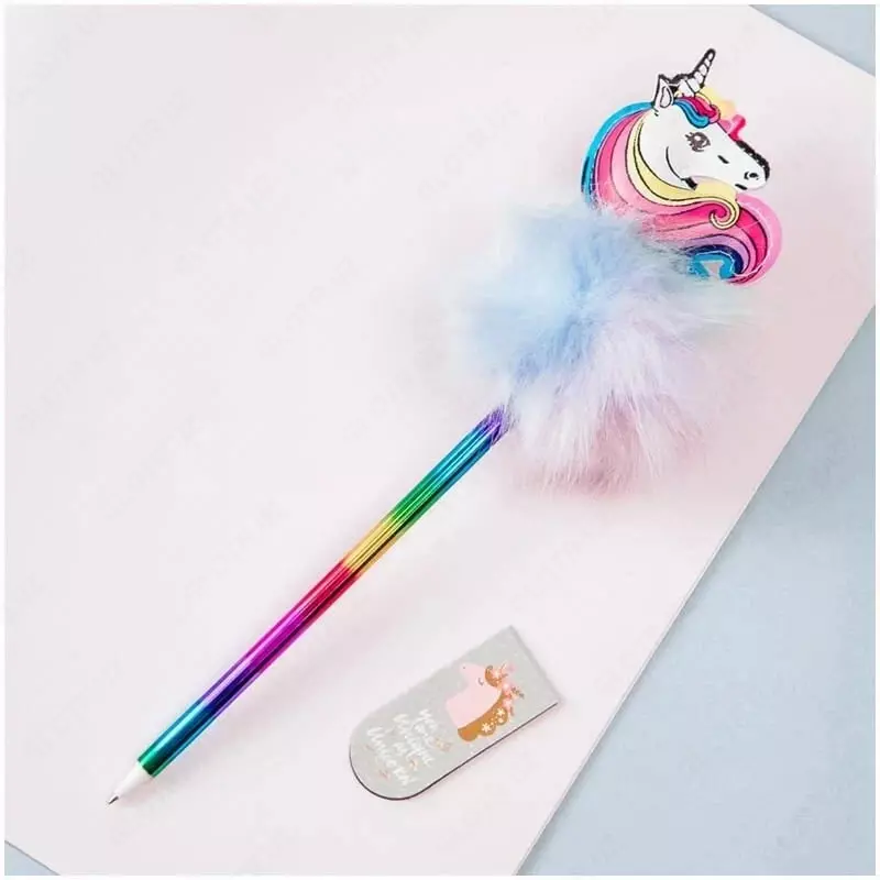 Шариковая ручка MESHU "Rainbow Unicorn" 0.7 мм, синяя (Арт.- MS_73584) Ассорти