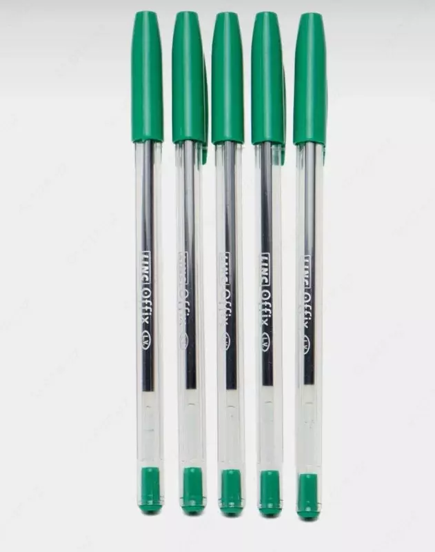 Шариковая ручка Linc "Offix" 1.0 мм, зеленая (Арт.- 1500gn) Прозрачная