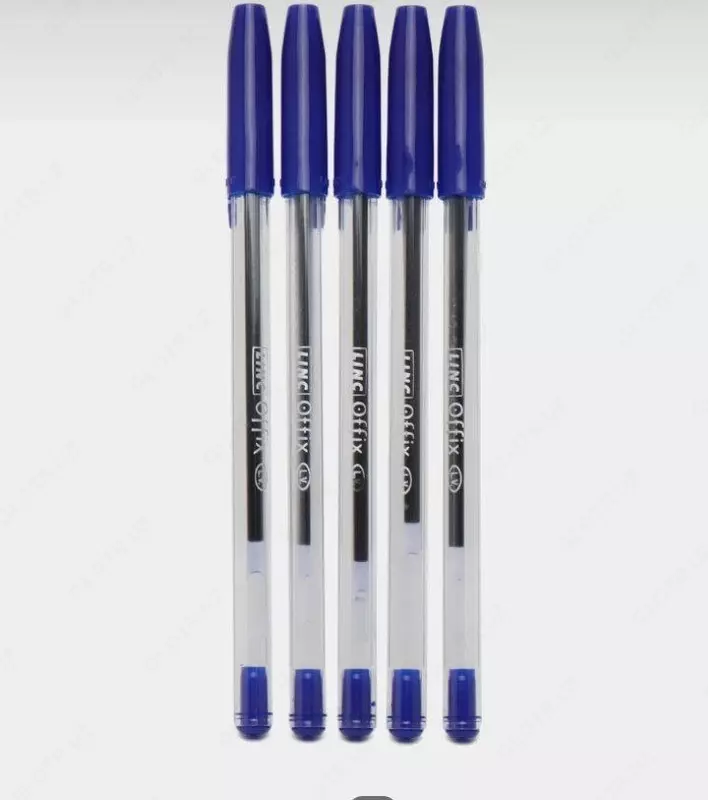 Шариковая ручка Linc "Offix" 1.0 мм, синяя (Арт.- 1500bl) Прозрачная