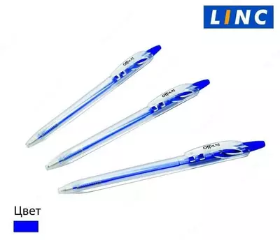 Автоматическая Шариковая ручка Linc "Offix RT" 0.7 мм, синяя (Арт.- 4050)
