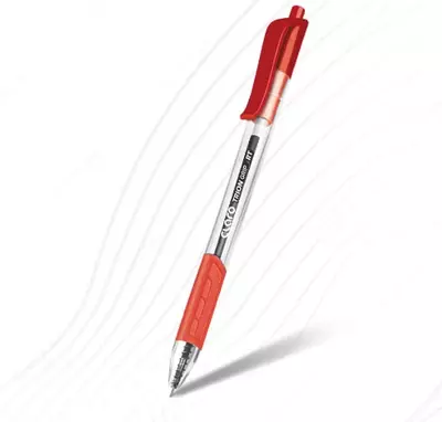 Шариковая автоматическая ручка Claro "Trion Grip RT" 1.0 мм, красная (Арт.- 011-TRT-rd)