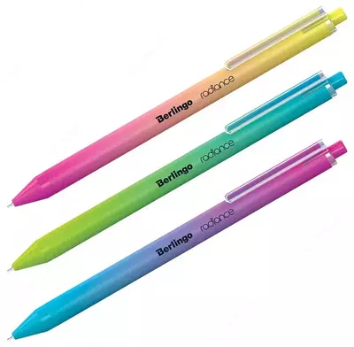 Шариковая автоматическая ручка Berlingo "Radiance" 0.7 мм, синяя (Арт.- CBm_07752) Ассорти