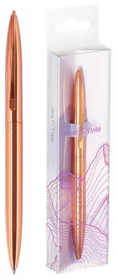 Шариковая автоматическая ручка MESHU "Rose gold" 1.0 мм, синяя (Арт.- MS_93966) Розовое золото