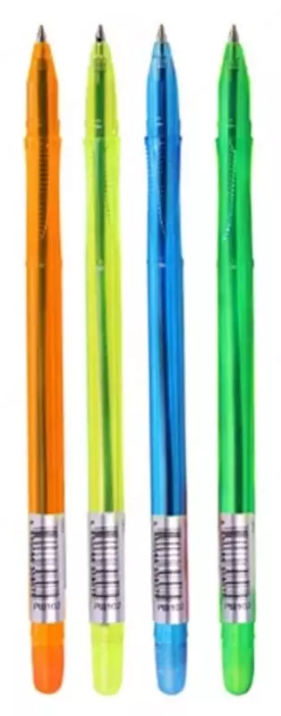 Шариковая ручка Стамм "VeGa Neon Crystal" 0.7 мм, синяя (Арт.- РШ102) Ассорти