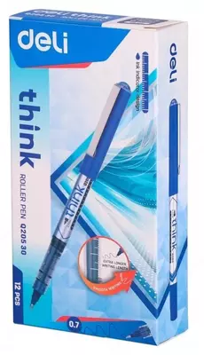 Ручка-роллер "Deli THINK" синяя 0.7 мм (Арт.- 20530-EQ)