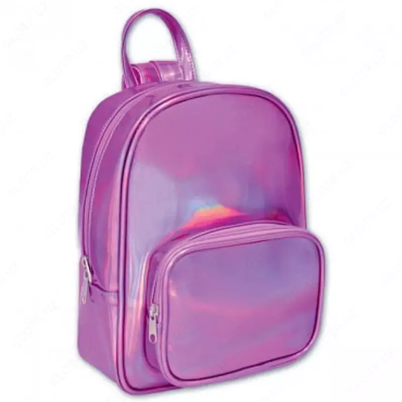 Рюкзак для девочки Феникс+ "Малиновый металлик" 29 х 22 х 10 см, одно отделение (Арт. - 46439)