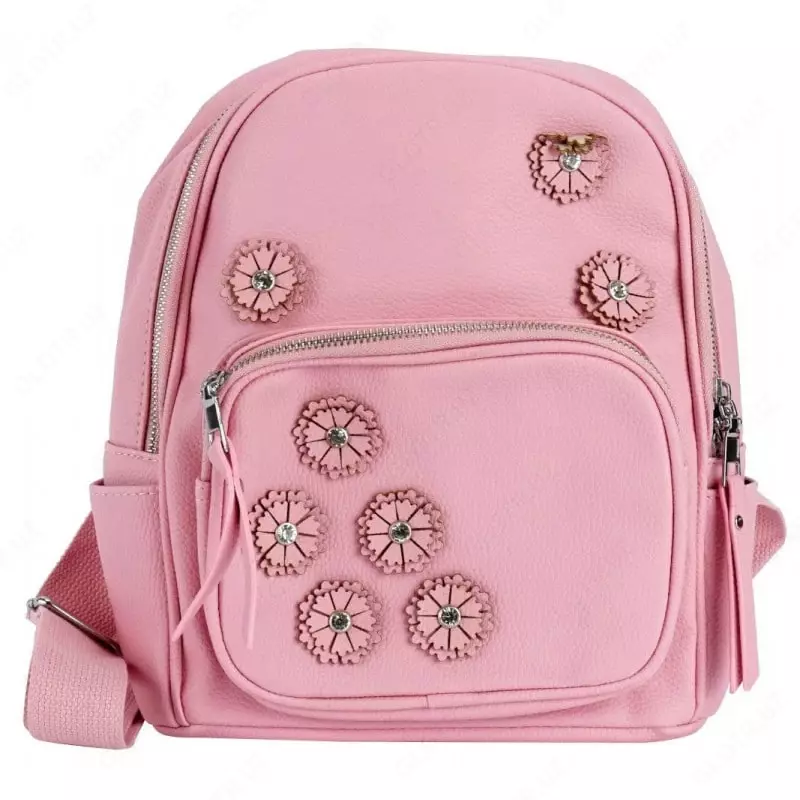 Рюкзак для девочки Феникс+ "Цветы" 29 х 22 х 10 см, одно отделение (Арт. - 46391) Розовый