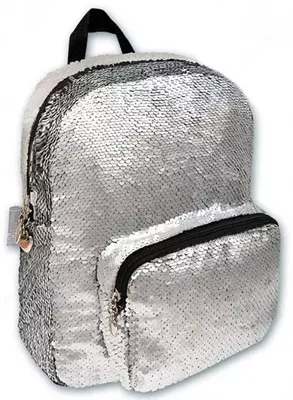 Qizlar uchun ryukzak Feniks+ "Kumush payetli" 30 x 25 x 8 sm, bitta bo