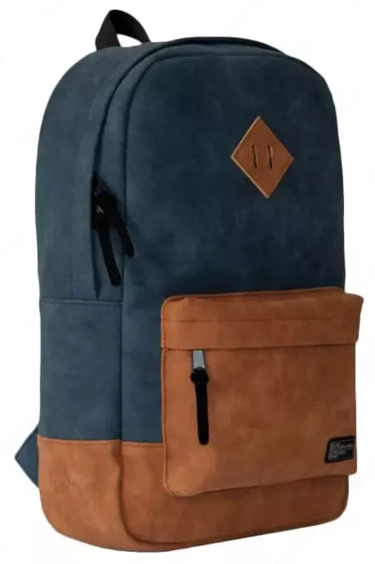 Рюкзак Феникс+ "Молодежный" 42 х 28 х 11 см, одно отделение (Арт. - 47399) Синий/коричневый