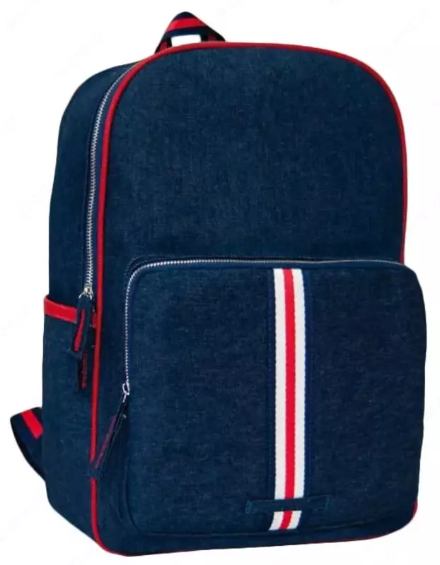 Feniks ryukzak + "Yoshlik jinsi shimlari" 43 x 29 x 15 sm, bitta bo'linma (Art. - 46667) Moviy