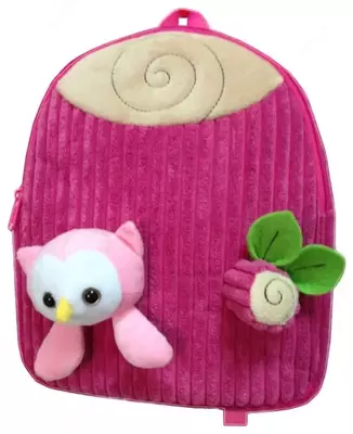 Рюкзак для девочки Феникс+ "Совенок" 28 х 24 х 8 см, одно отделение (Арт. - 43456) Розовый