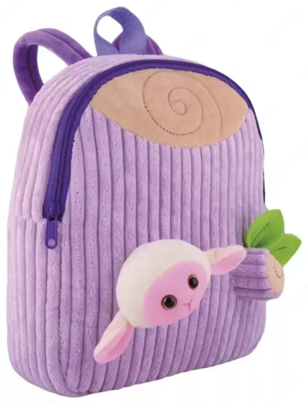 Рюкзак для девочки Феникс+ "Барашек" 28 х 24 х 8 см, одно отделение (Арт. - 43454) Сиреневый