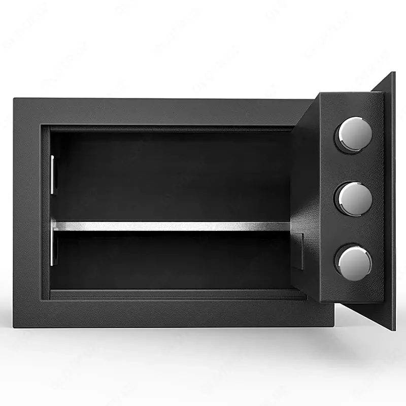 Металлический сейф для документов "Deli" кодовый (Арт. - 92620) Черный