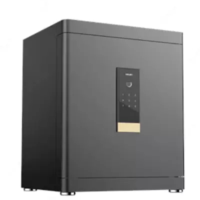 Hujjatlar uchun metall seyf "Deli" raqamli, barmoq izi (Art. - 4112) Qora