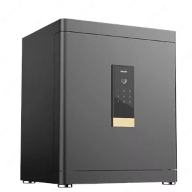 Hujjatlar uchun metall seyf "Deli" raqamli, barmoq izi (Art. - 4112) Qora