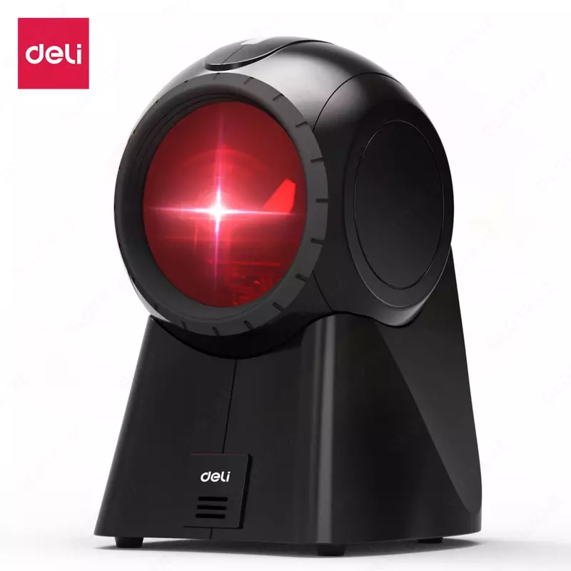 Стационарный Сканер штрих-кодов "Deli" формат 1D (Арт. - 14884) Черный