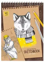 Блокнот - Скетчбук ArtSpace "Craft style" А5 (40 листов) Арт. - СкA540грв_38355 - 19 000 сум