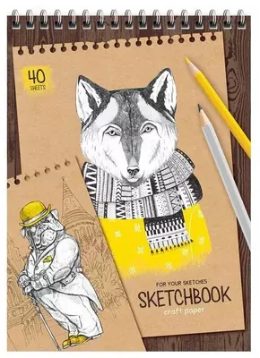 Блокнот - Скетчбук ArtSpace "Craft style" А5 (40 листов) Арт. - СкA540грв_38355