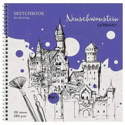 Блокнот - Скетчбук для акварели ArtSpace "Countries" (20 листов) Арт. - Сак20грг_38352