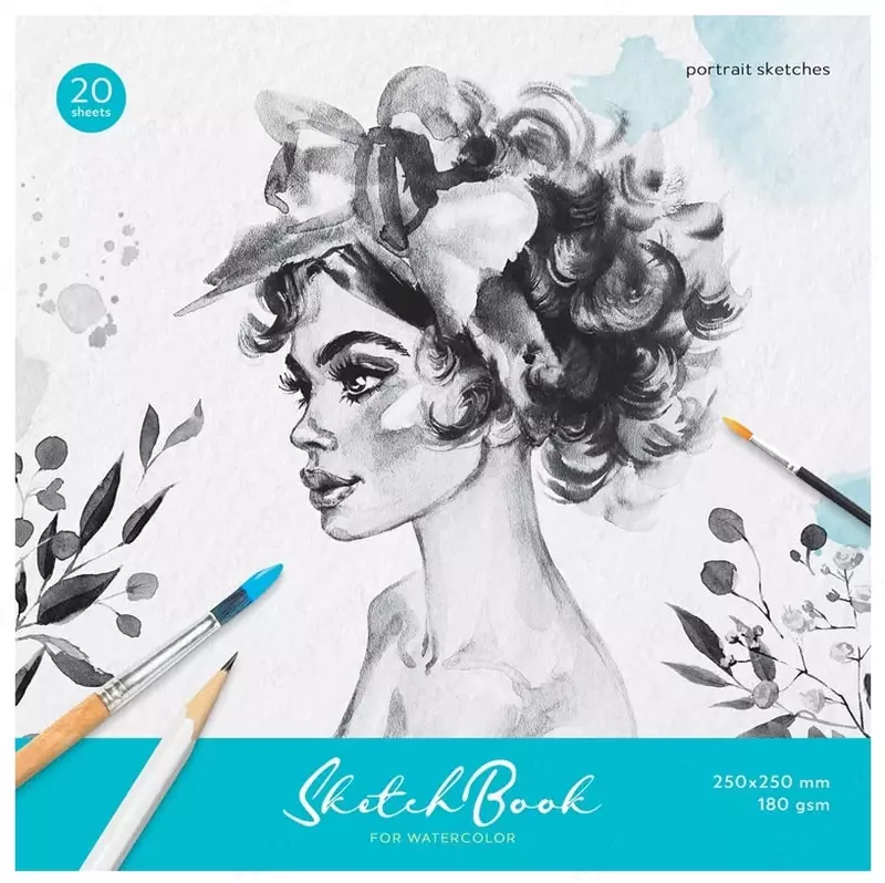 Daftar - ArtSpace akvarel uchun eskiz kitobi "Portret" (20 varaq) Art. - Sak20sg_38353