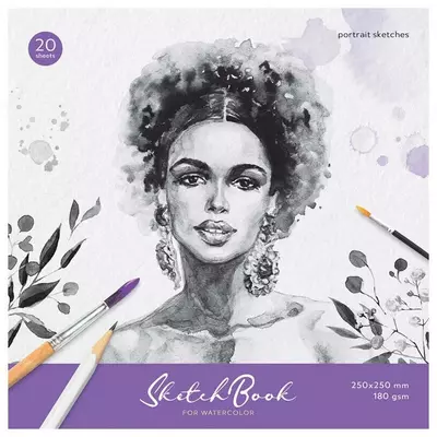 Блокнот - Скетчбук для акварели ArtSpace "Portrait" (20 листов) Арт. - Сак20сг_38353