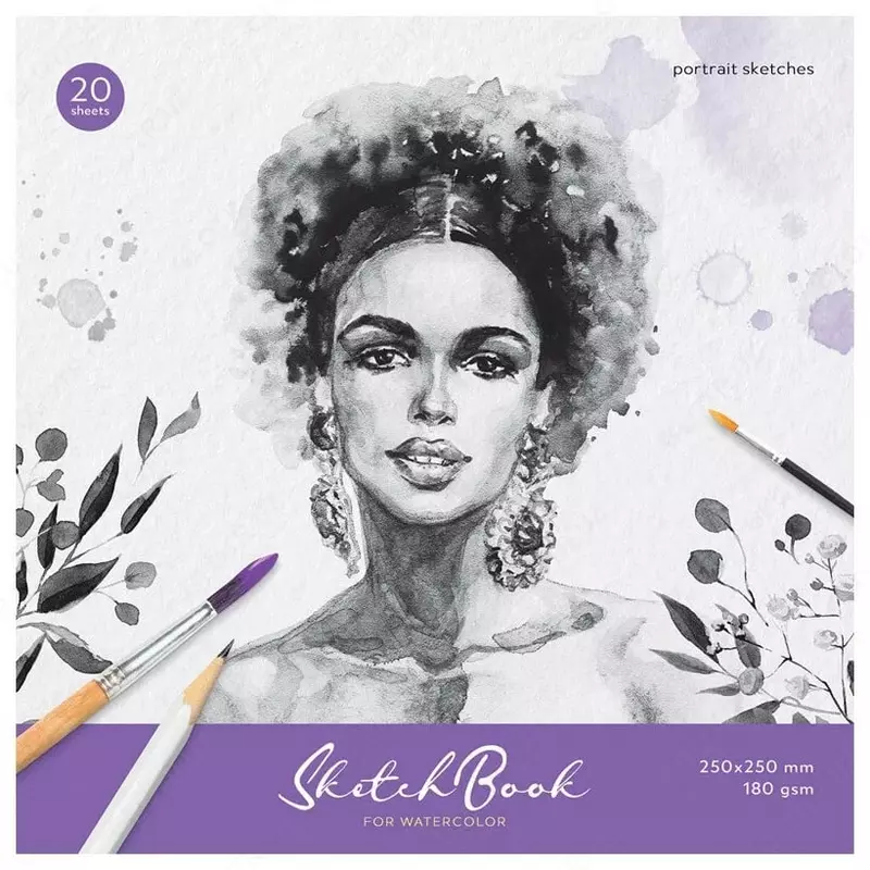 Daftar - ArtSpace akvarel uchun eskiz kitobi "Portret" (20 varaq) Art. - Sak20sg_38353
