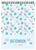 Блокнот - Скетчбук ArtSpace "Cool lama" А5 (60 листов) Арт. - Б5р60грв_22208