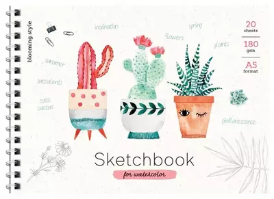 Daftar - Sketchbook ArtSpace "Yoqimli o'simliklar" A5 (20 varaq) Art. - B5a20grg_28235