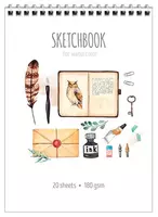 Блокнот - Скетчбук для акварели ArtSpace "My favorite things" А5 (20 листов) Арт. - Б5а20грв_15952 - 24 500 сум