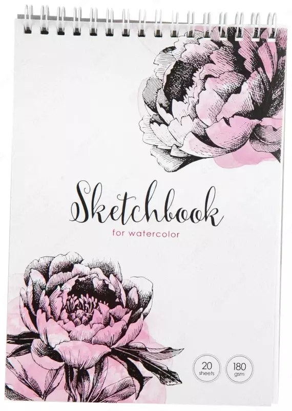 Блокнот - Скетчбук для акварели ArtSpace "Нежность" А5 (20 листов) Арт. - Б5а20грв_15950