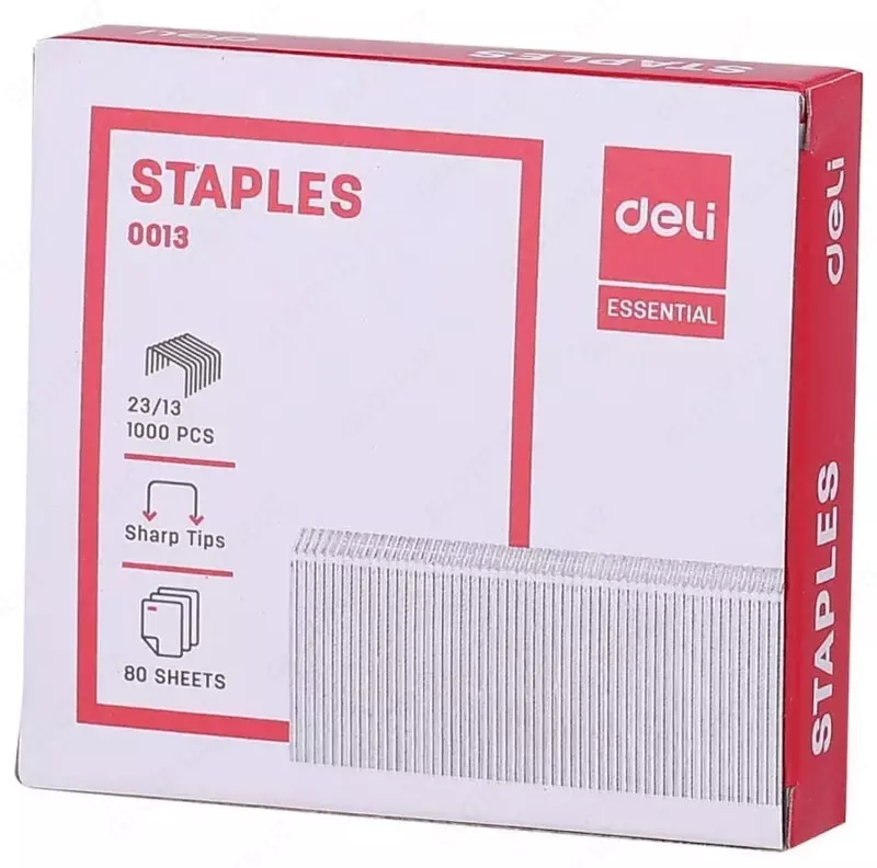 "Deli" stapler uchun mebel shtapellari No 13/8 (1000 dona) Art. - 70010-ET