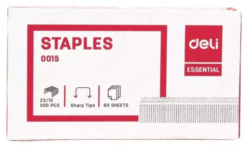 Скобы для степлера "Deli" № 23/10 (500 шт) Арт. - 0015