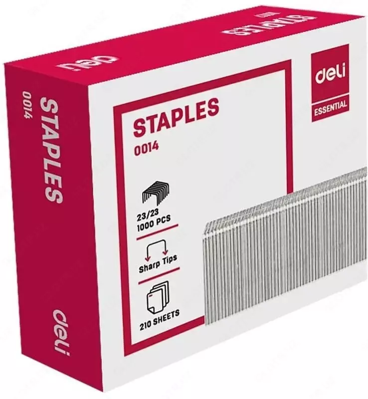 Скобы для степлера "Deli" № 23/23 (1000 шт) Арт. - 0014