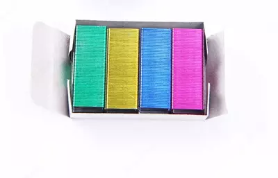 Цветные Скобы для степлера "Deli" № 24/6 (800 шт) Арт. - 0211