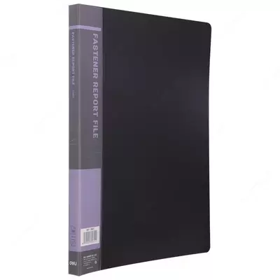 Папка - скоросшиватель "Deli" А4, пружинный механизм (Черная) Арт. - 39611bk