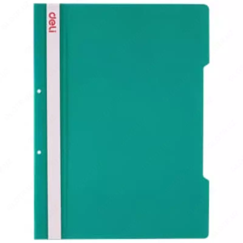 Папка - скоросшиватель "Deli" А4 (Зеленая/Прозрачная) Арт. - 39535-gn