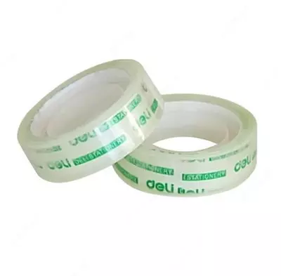 Yopishqoq lenta "Deli" 12 mm x 14 m (Art. - 30011) Shaffof