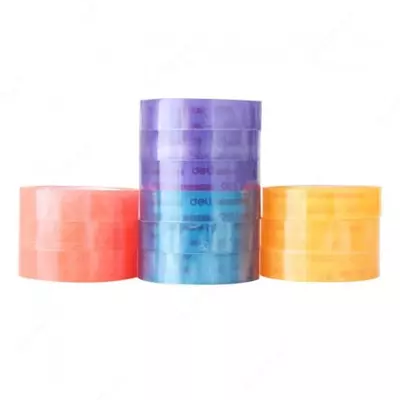 Rangli yopishqoq lenta "Deli" 12 mm x 27 m (Art. - 30024) Assortiment