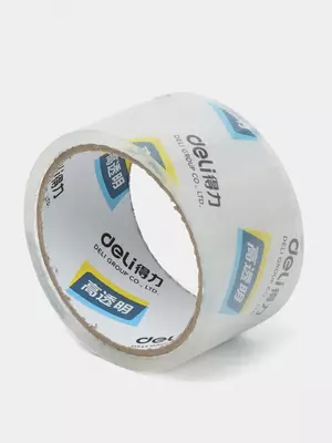 Yopishqoq lenta "Deli" 48 mm x 30 m (Art. - 30200) Shaffof