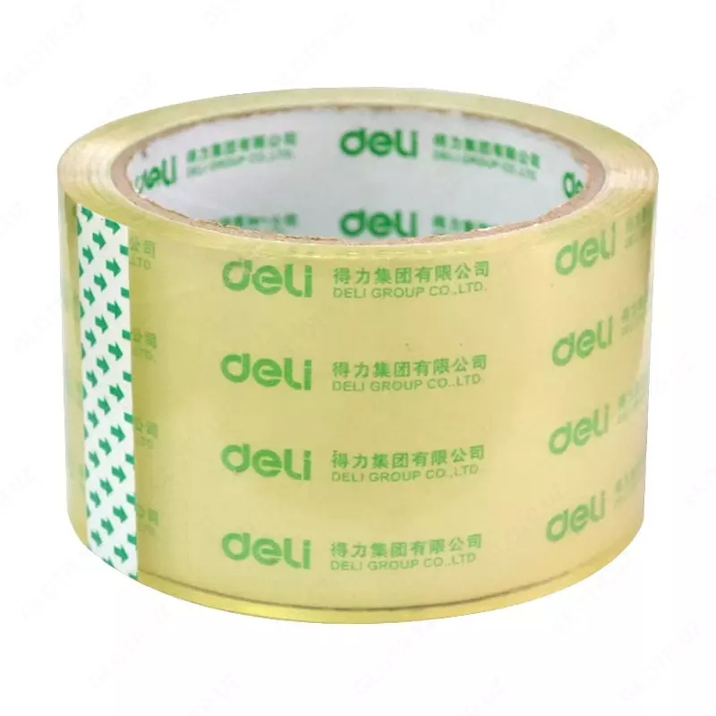 Yopishqoq lenta "Deli" 60 mm x 50 m (Art. - 30322) Shaffof