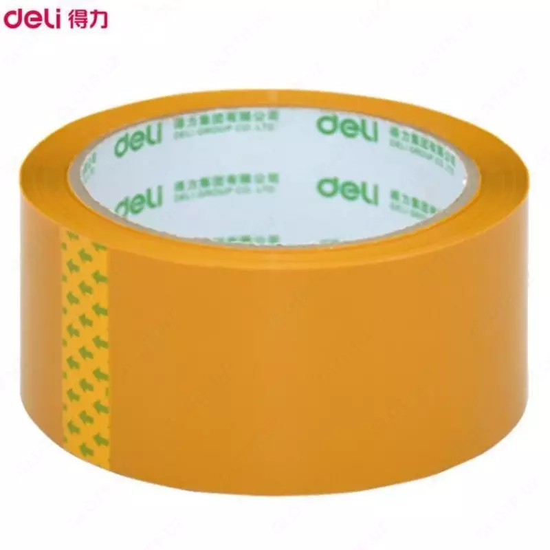 Yopishqoq lenta "Deli" 60 mm x 60 m (Art. - 30358) Sariq