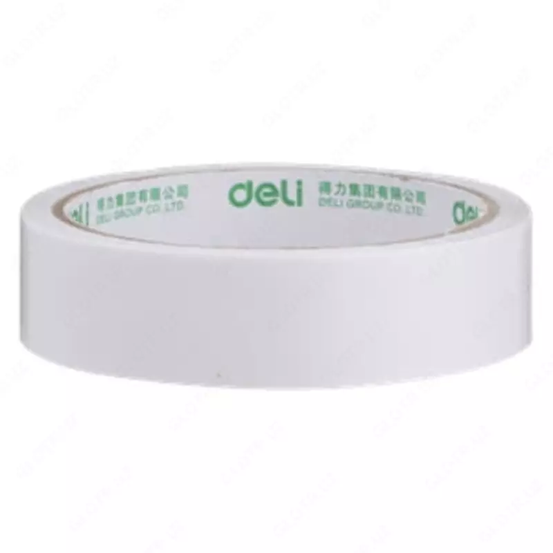 Двухсторонняя Клейкая монтажная лента "Deli" 12 мм х 9 м (Арт. - 30405) Белая