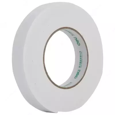 Ikki tomonlama yopishqoq lenta "Deli" 24 mm x 5 m (Art. - 30412) Oq