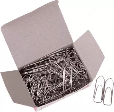 Канцелярские скрепки "Deli" 28 мм, металлические (100 шт) Арт. - 39719