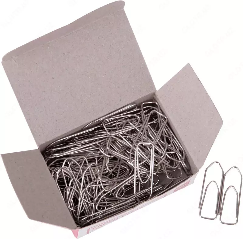 Канцелярские скрепки "Deli" 28 мм, металлические (100 шт) Арт. - 39719