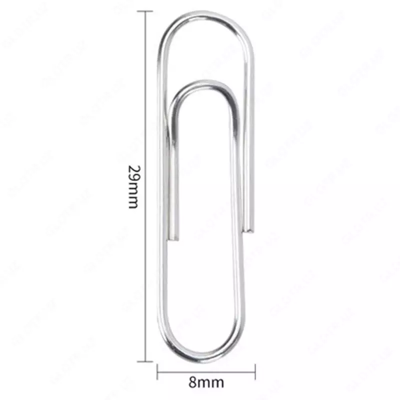 Qog'oz qisqichlari "Deli" 29 mm, metall (100 dona) Art. - 0018