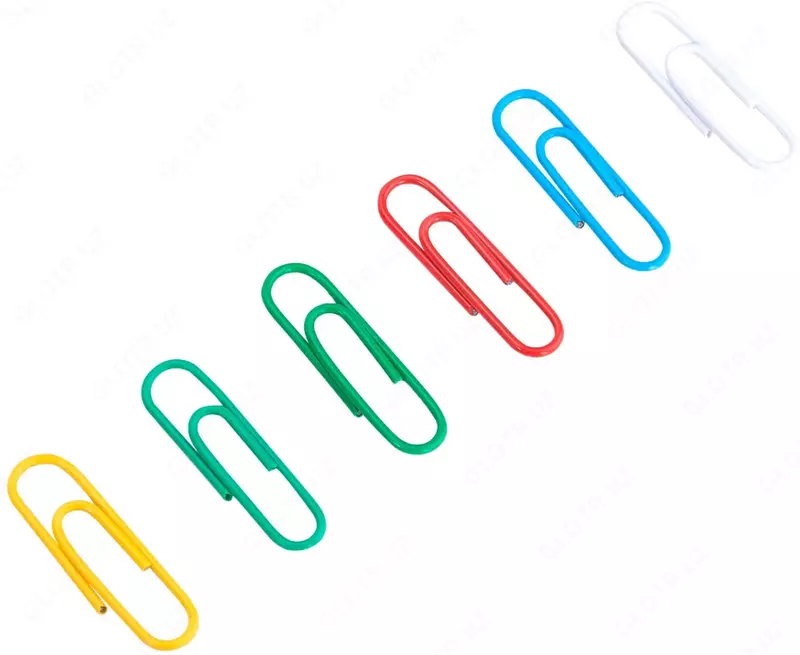 Rangli qog'oz qisqichlari "Deli" 29 mm, plastmassa (100 dona) Art. - 0024