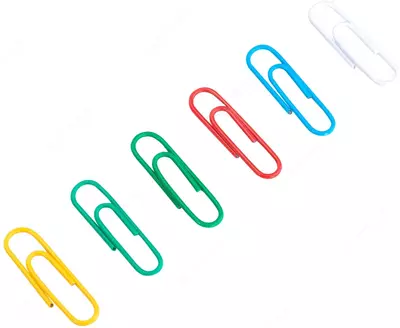 Rangli qog'oz qisqichlari "Deli" 29 mm, plastmassa (100 dona) Art. - 0024