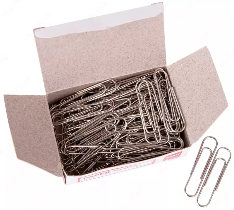 Qog'oz qisqichlari "Deli" 33 mm, metall (100 dona) Art. - 39712